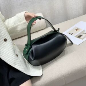 Elegant Black and Green Women's Handbag